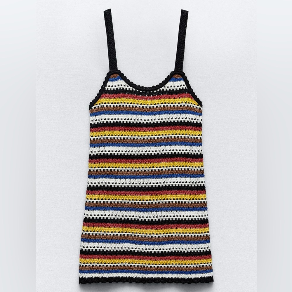 Striped Crochet Dress